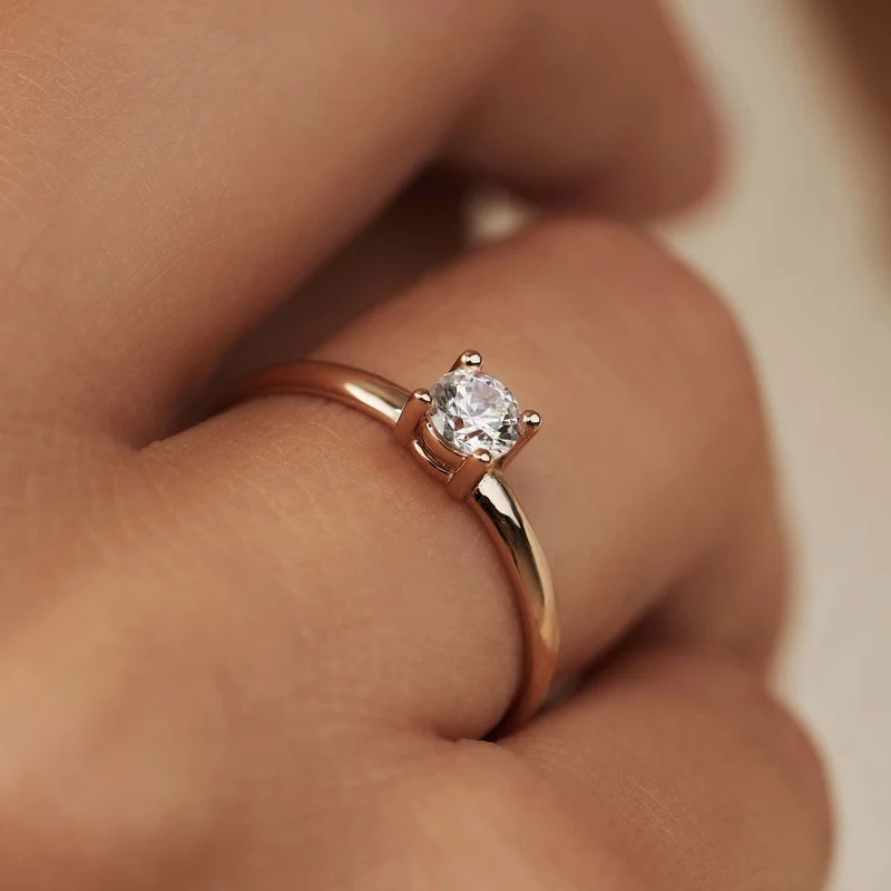 Isabel Bernard La Concorde Bague Or rose 14 carats IB330074-50