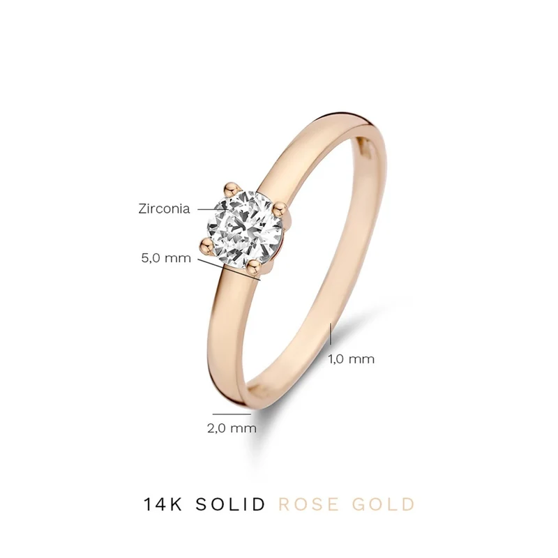 Isabel Bernard La Concorde Bague Or rose 14 carats IB330074-50