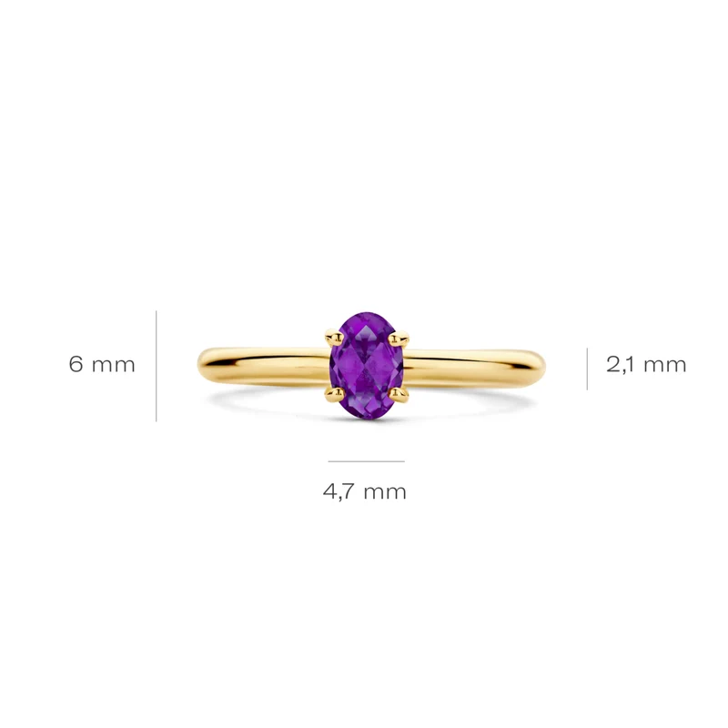 Blush Femmes Bague Or 14 carats 1242YAM/58