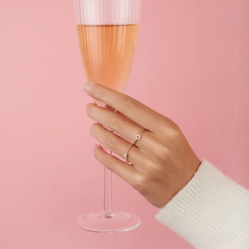 Blush Bague Or 1217YZI/56