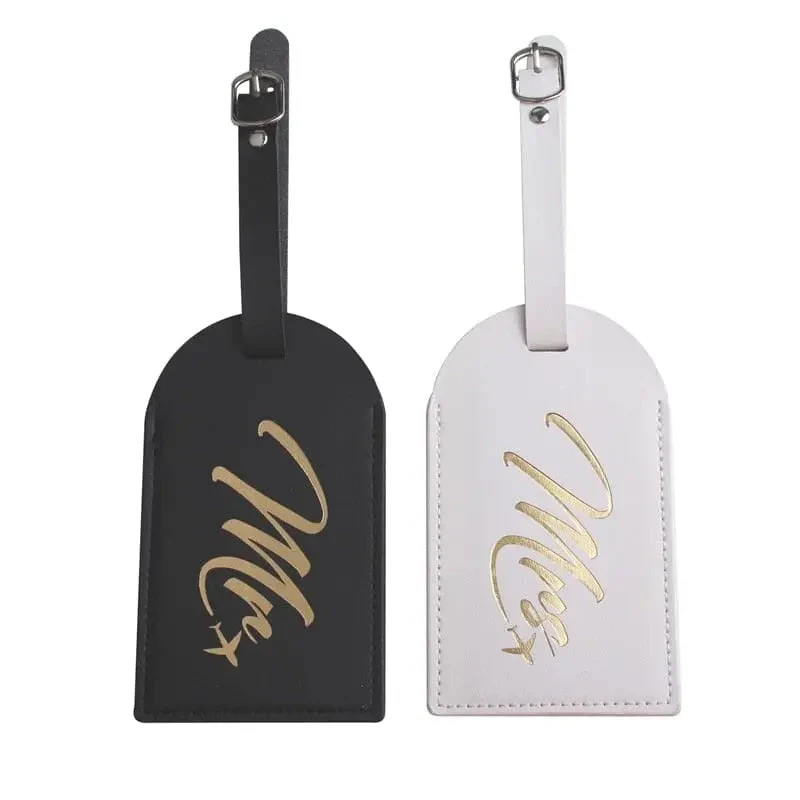 Étiquettes Bagages Couple | Matière Pu avec Adresse