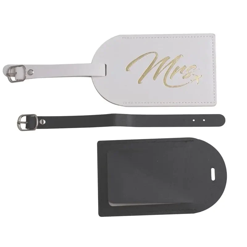 Étiquettes Bagages Couple | Matière Pu avec Adresse