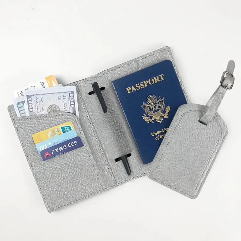 Étiquette Valise et Portefeuille Voyage | Personnalisable en Pu Élégant