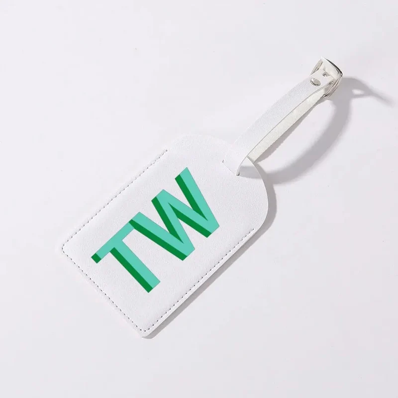Étiquette Bagages Personnalisée | Initiales Couleur Élégantes