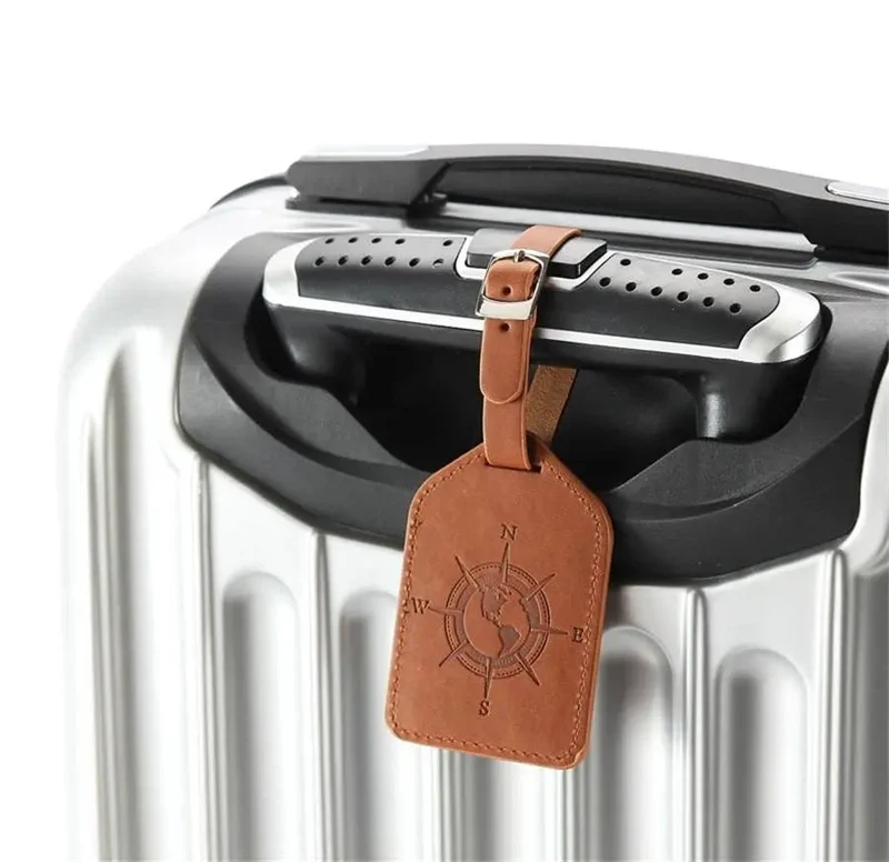 Étiquette Bagage Personnalisée | Rose des Vents Élégante