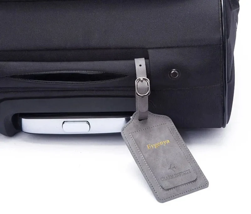 Étiquette Bagage Personnalisée | Modèle Avion en Pu