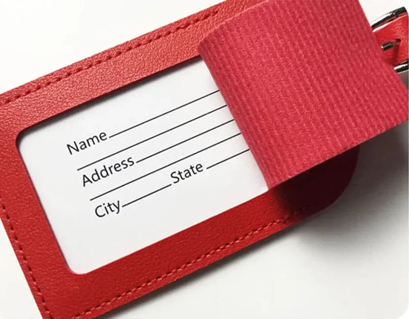 Étiquette Bagage Personnalisée | Lettres Dorées Gravées