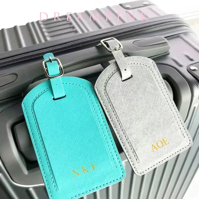Étiquette Bagage Personnalisée | Initiales Dorées Sécurisées