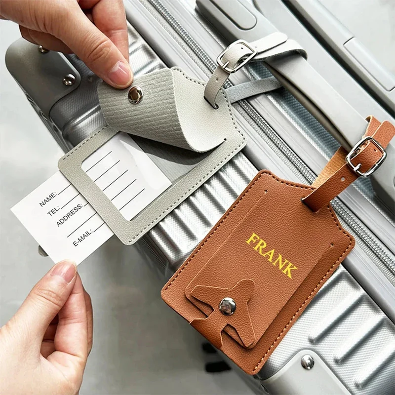 Étiquette Bagage Personnalisée | Initiales Dorées Résistantes