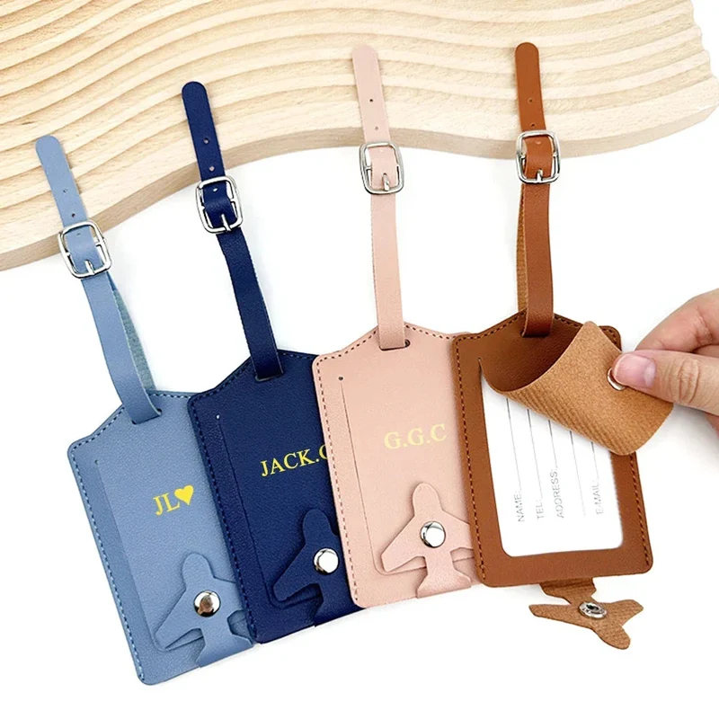 Étiquette Bagage Personnalisée | Initiales Dorées Résistantes