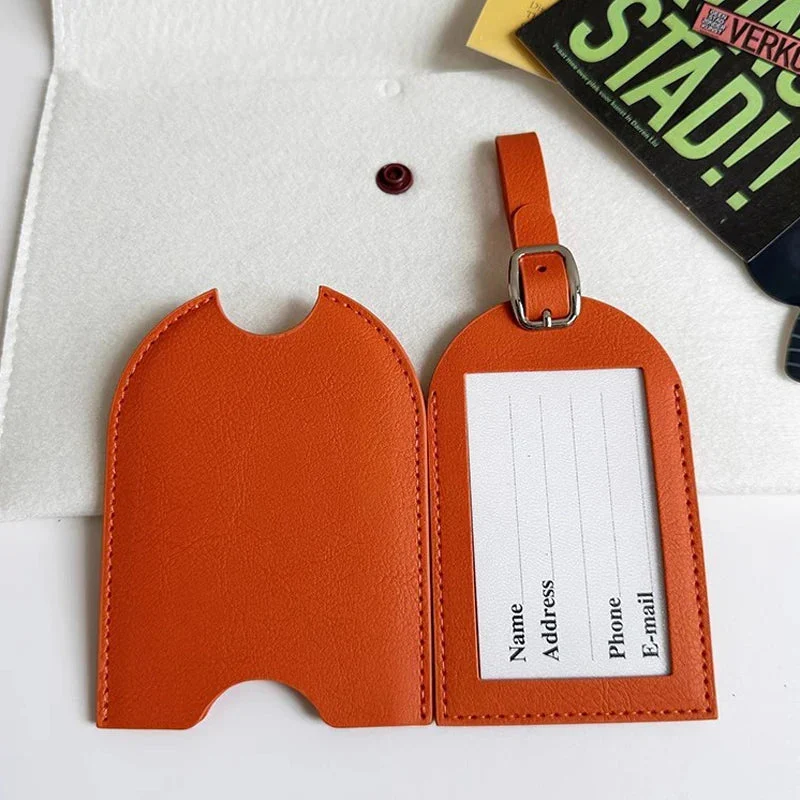 Étiquette Bagage Personnalisée Chic | Pu Durable et Personnalisable
