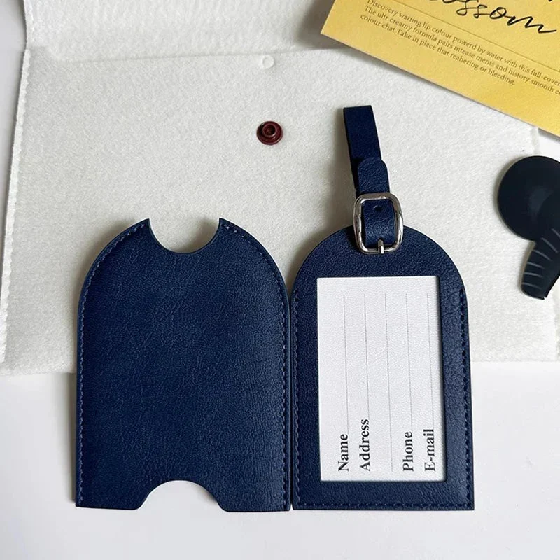Étiquette Bagage Personnalisée Chic | Pu Durable et Personnalisable