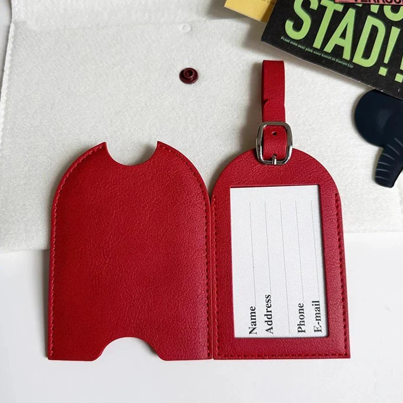 Étiquette Bagage Personnalisée Chic | Pu Durable et Personnalisable