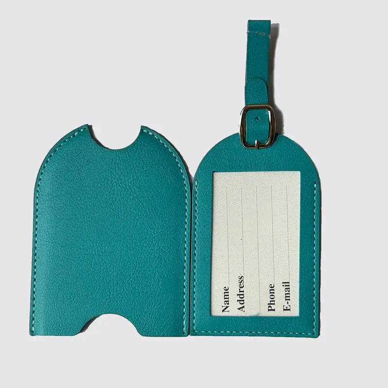 Étiquette Bagage Personnalisée Chic | Pu Durable et Personnalisable