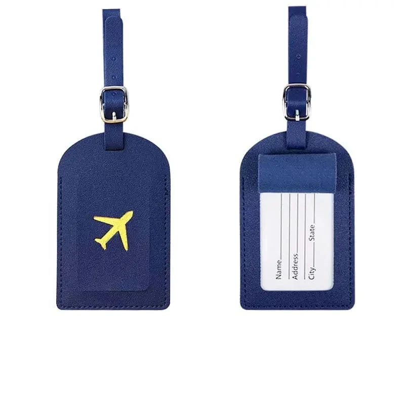 Étiquette Bagage Avion Doré | Identification Rapide Valise