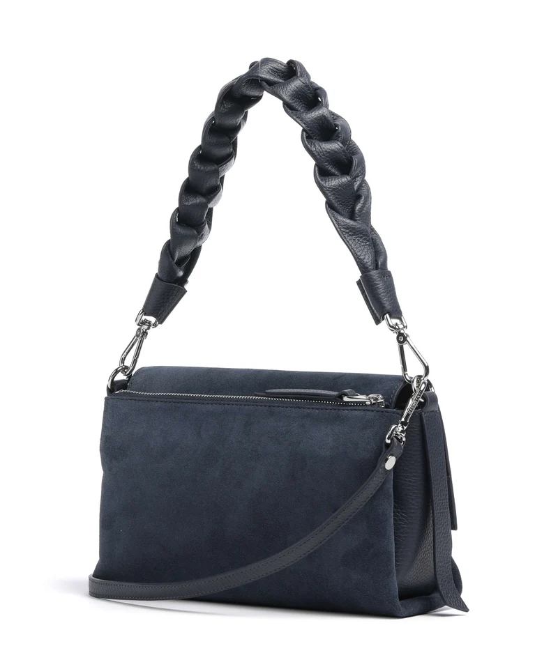 Coccinelle Boheme Suede Sac porté épaule midnight blue