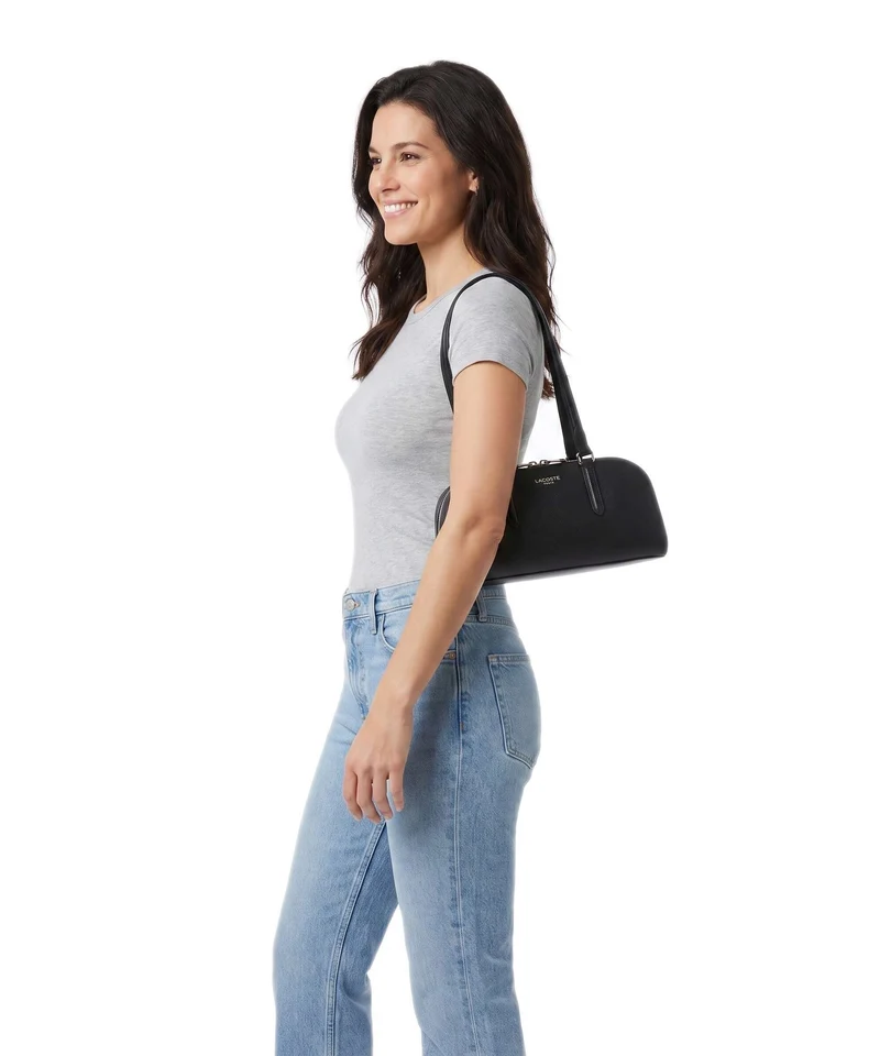 Lacoste Champs Elysees Sac porté épaule noir