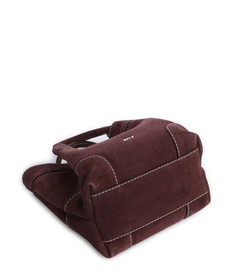 Abro Suede Essential Small Sac à main burgundy