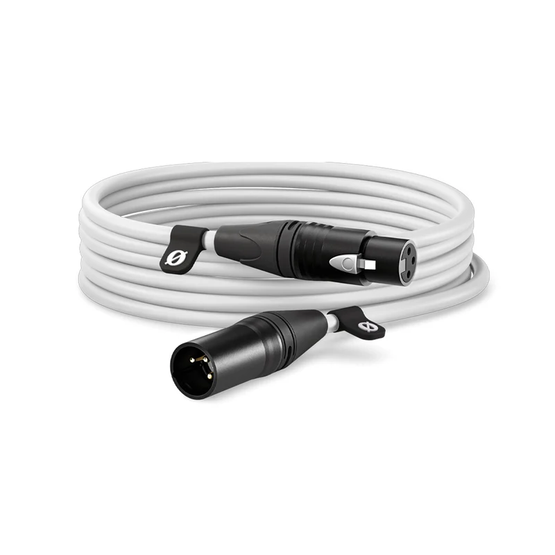 Câble XLR 6m/20 pieds (Blanc)