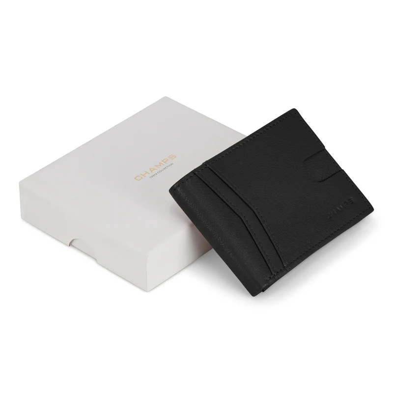 Onyx / Leather Access Top Wing Wallet *Drop Ship*