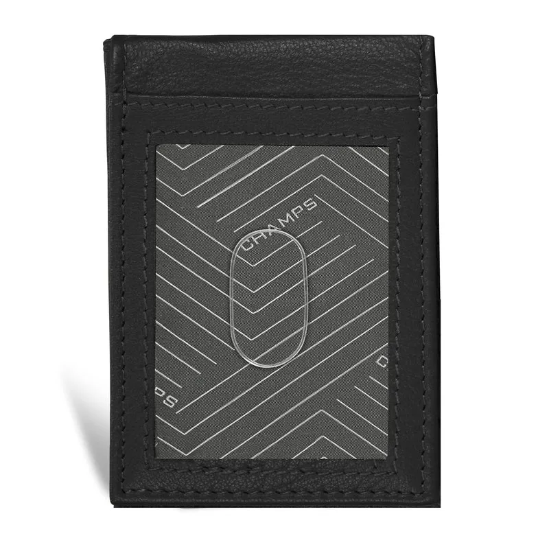 Onyx / Leather Mag Hybrid Card Holder *Drop Ship*