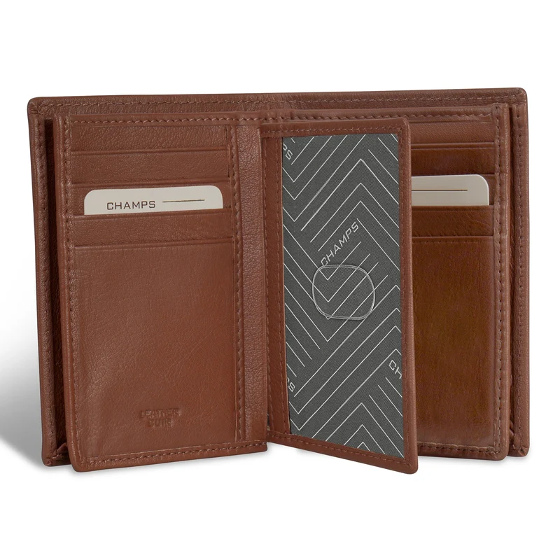 Onyx / Leather Vertical Wallet *Drop Ship*