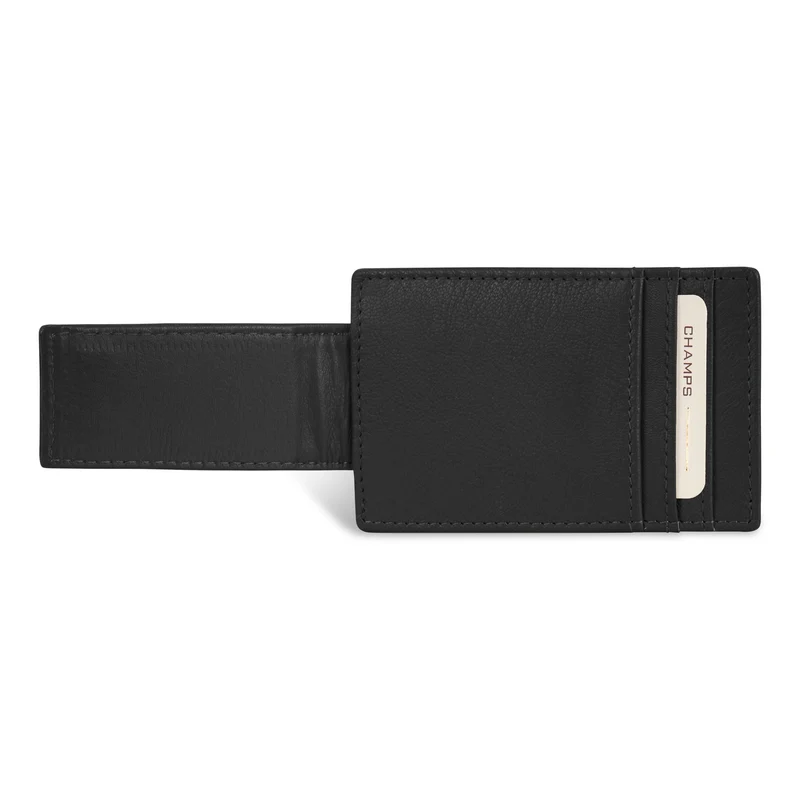 Onyx / Leather Mag Card Case *Drop Ship*