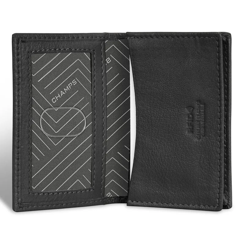 Onyx / Leather Card Case *Drop Ship*