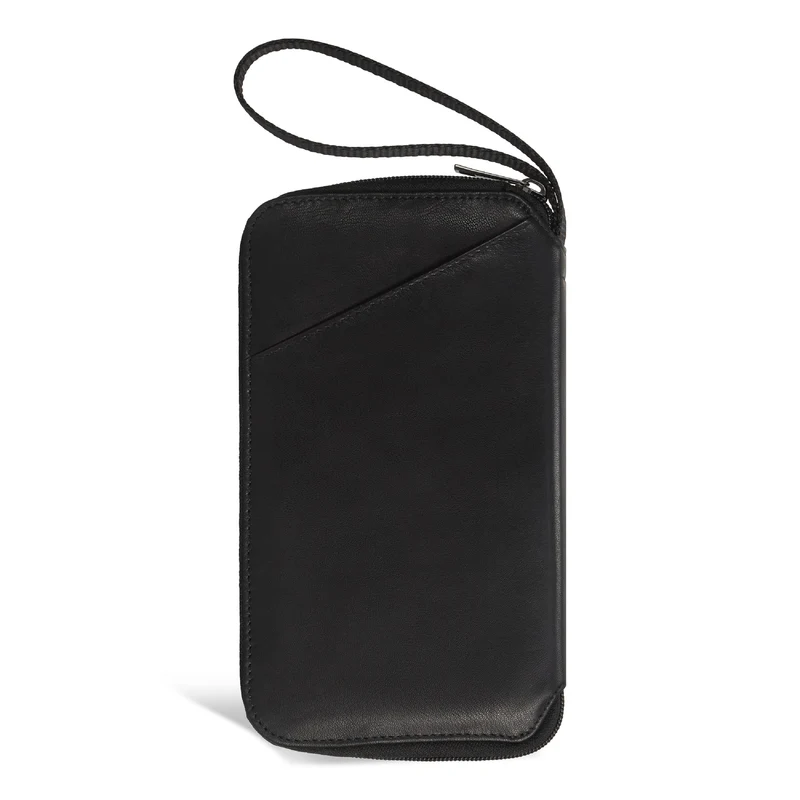 Onyx / Leather Multi Passport Case *Drop Ship*