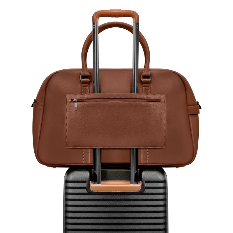 Onyx / Leather Duffle Bag *Drop Ship*
