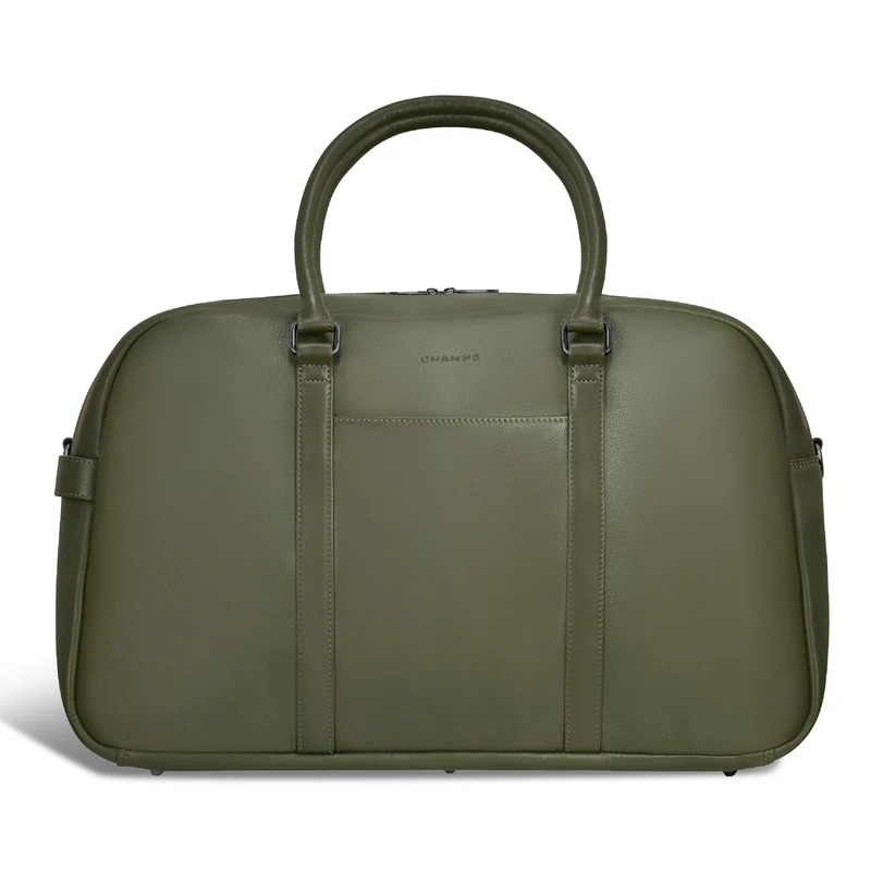 Onyx / Leather Duffle Bag *Drop Ship*