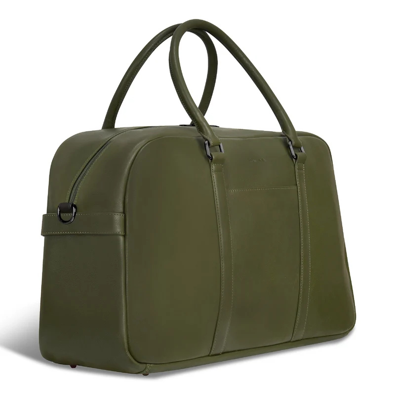 Onyx / Leather Duffle Bag *Drop Ship*