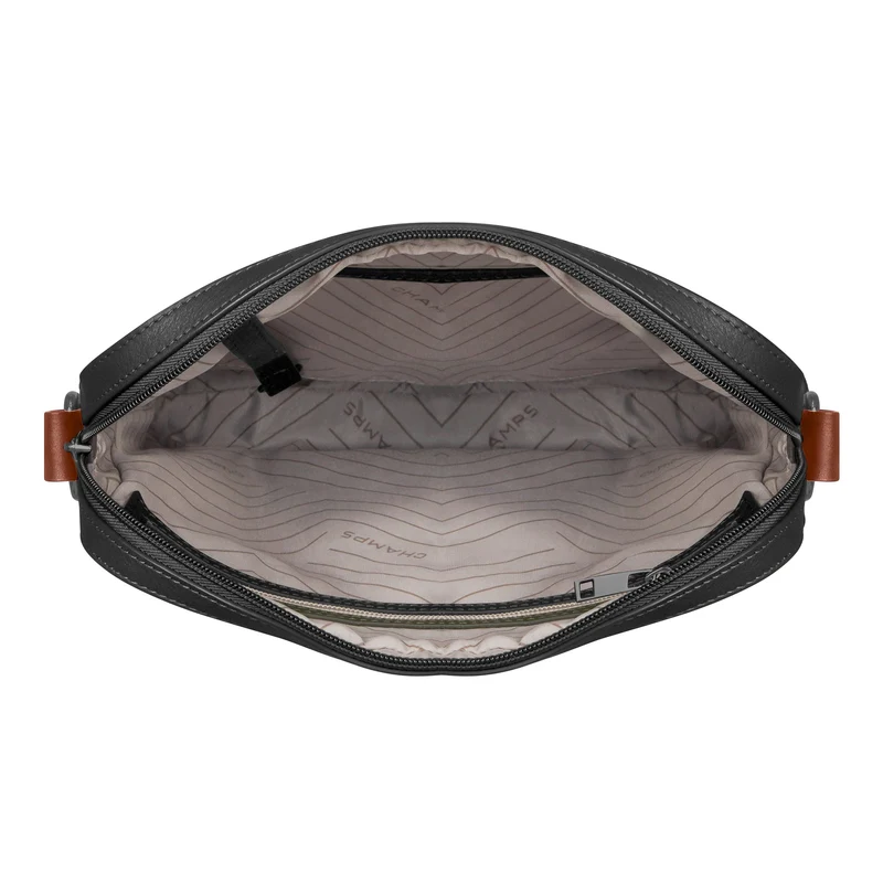 Onyx / Leather Cross-Body Bag *Drop Ship*
