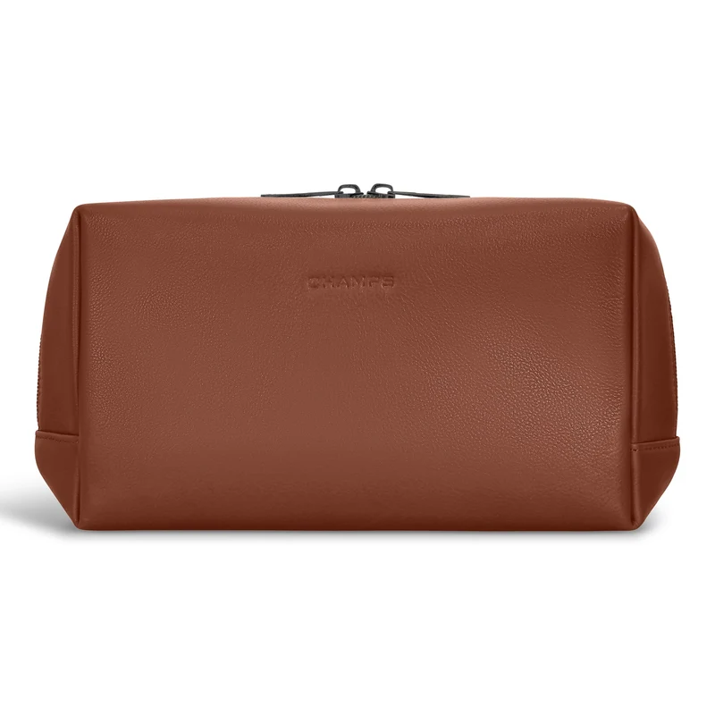 Onyx / Leather Toiletry Bag *Drop Ship*