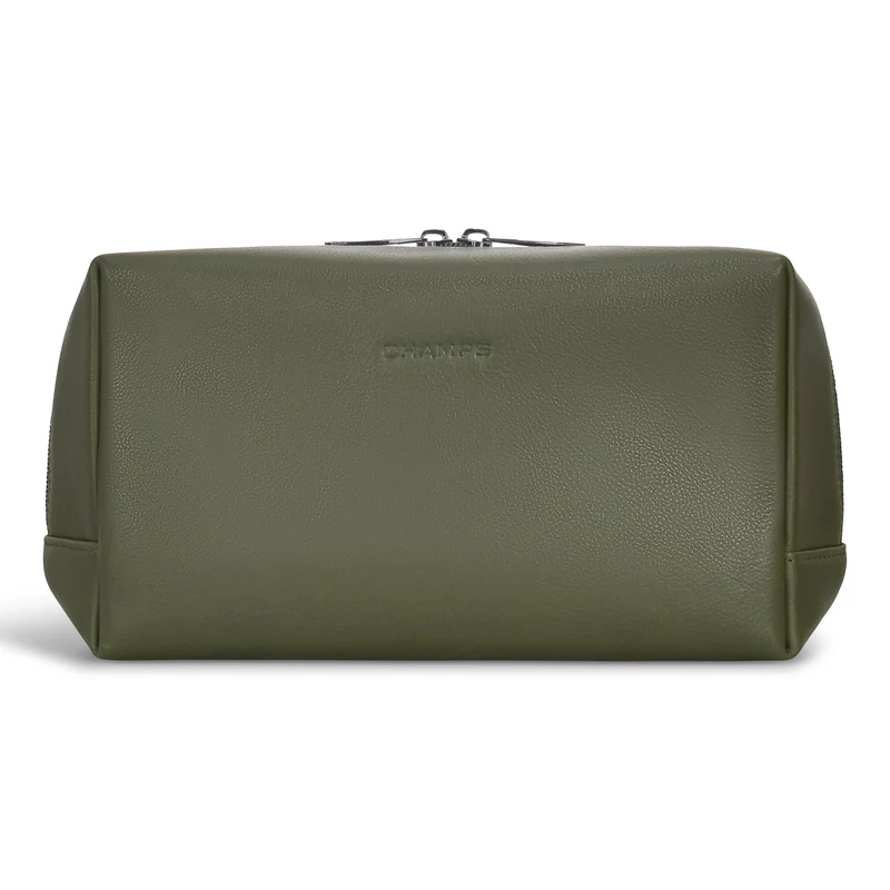 Onyx / Leather Toiletry Bag *Drop Ship*