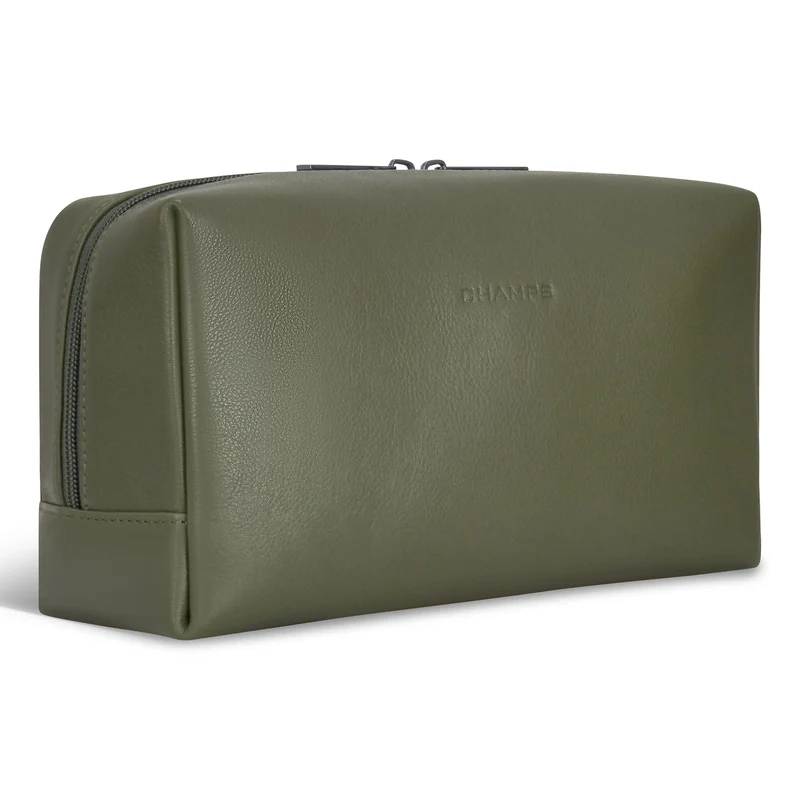 Onyx / Leather Toiletry Bag *Drop Ship*