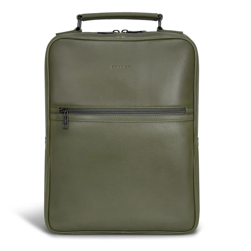 Onyx / Leather Compact Backpack *Drop Ship*