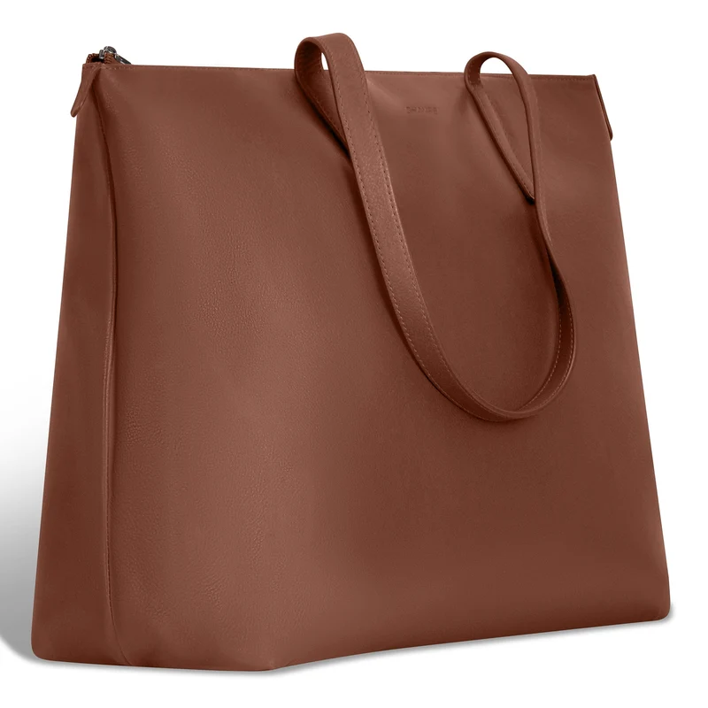 Onyx / Leather Business Tote *Drop Ship*
