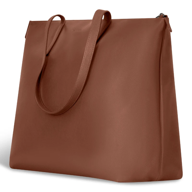 Onyx / Leather Business Tote *Drop Ship*
