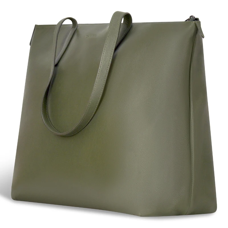 Onyx / Leather Business Tote *Drop Ship*