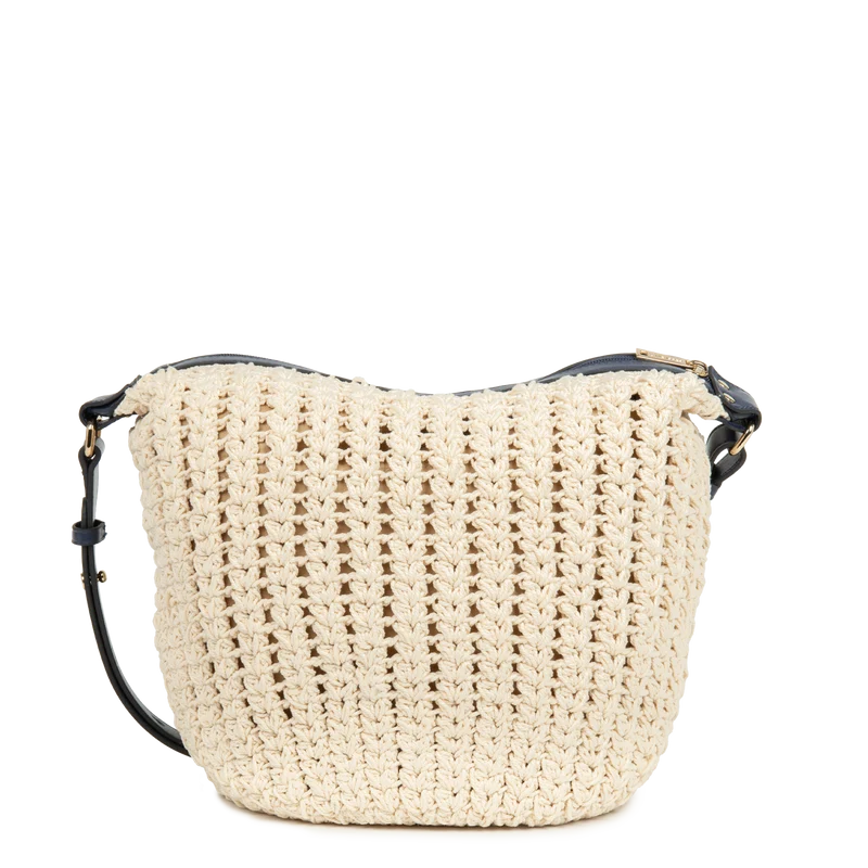 Grand sac seau - Tressé coton