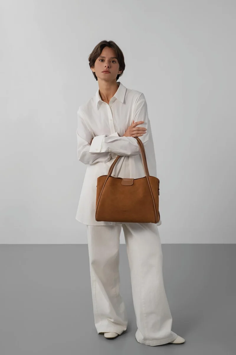 Grand sac cabas épaule - Suède Ida