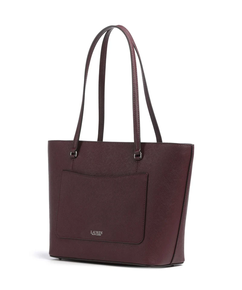 Lauren Ralph Lauren Karly Medium Cabas dark garnet