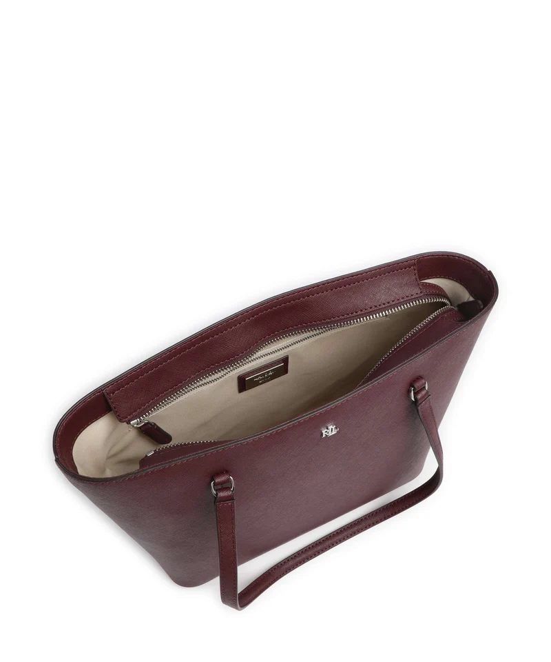 Lauren Ralph Lauren Karly Medium Cabas dark garnet