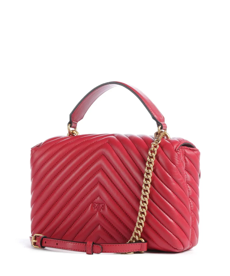 Pinko Love Lady Puff Mini Sac à main rosso rio/antique gold