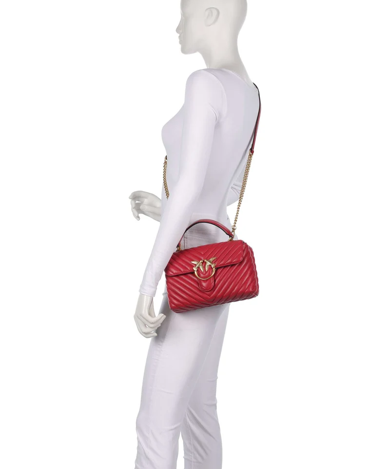Pinko Love Lady Puff Mini Sac à main rosso rio/antique gold