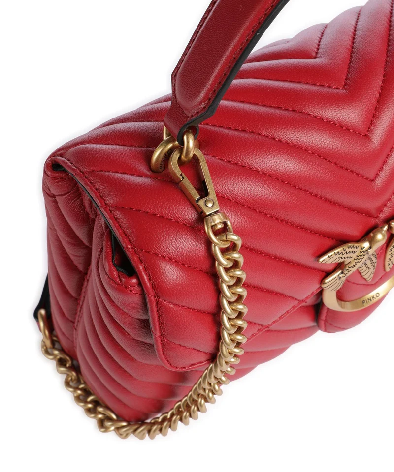Pinko Love Lady Puff Mini Sac à main rosso rio/antique gold
