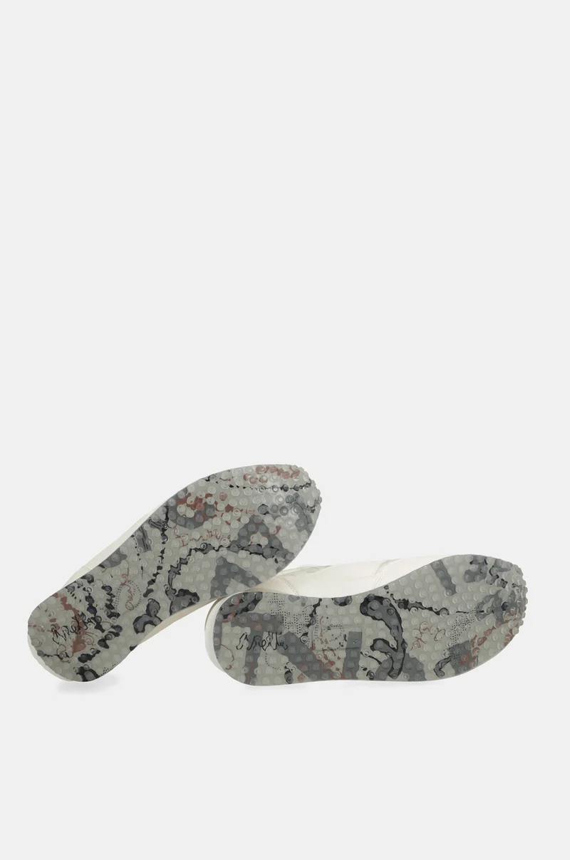 Baskets blanc semelle multicolore