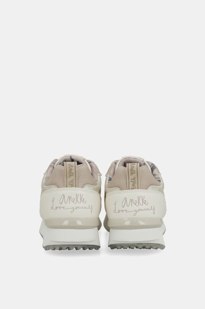 Baskets blanc semelle multicolore