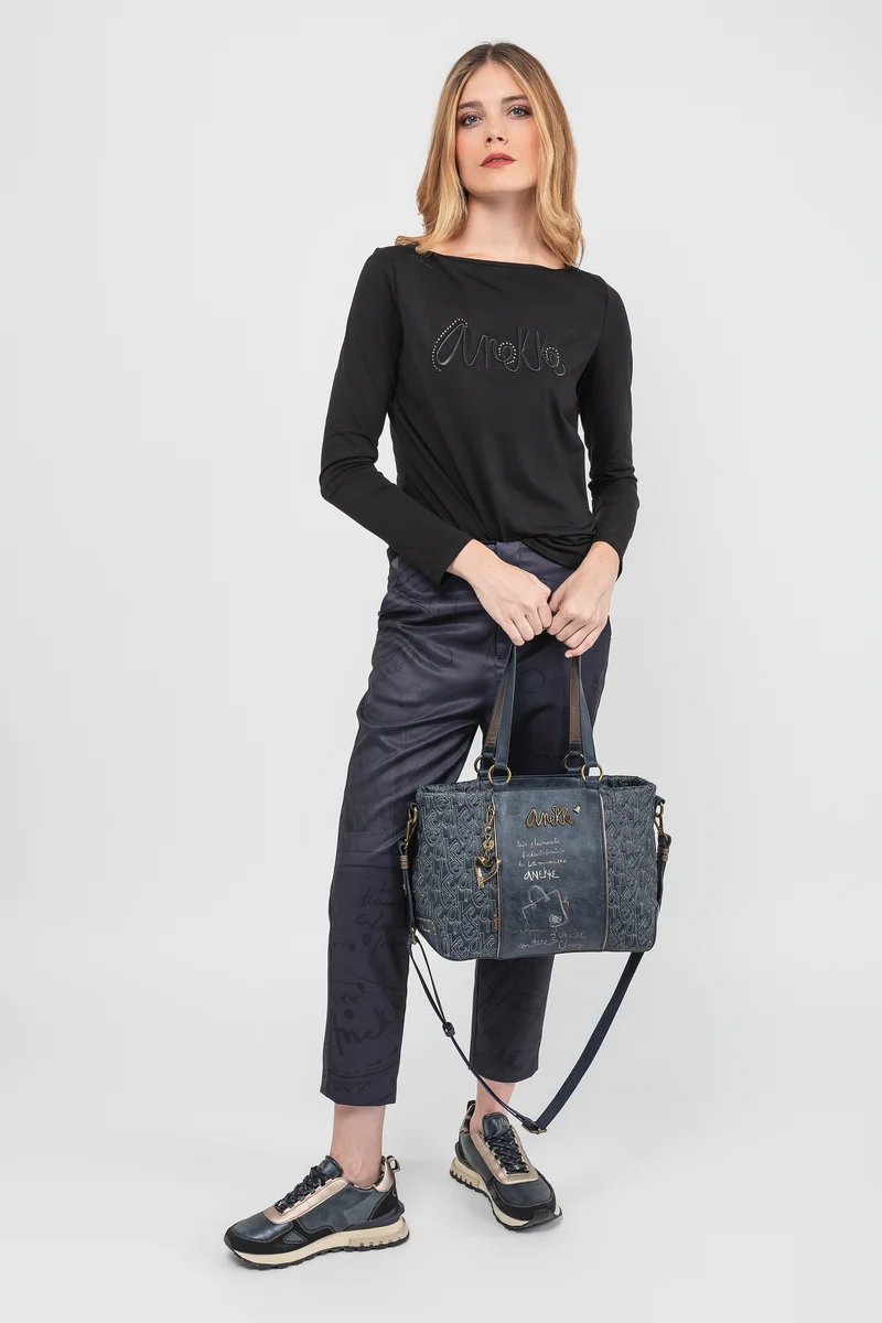 Sac à main avec anse et bandoulière Parisian
